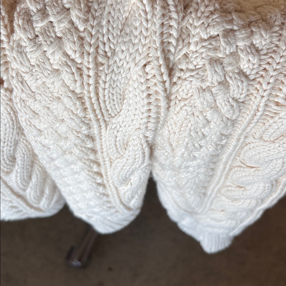 Cable sweater in cream BY J Crew - Picture 8 of 8